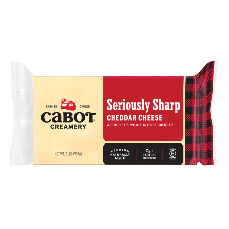 Cabot Srsly Sharp White Cheddar 2 lb