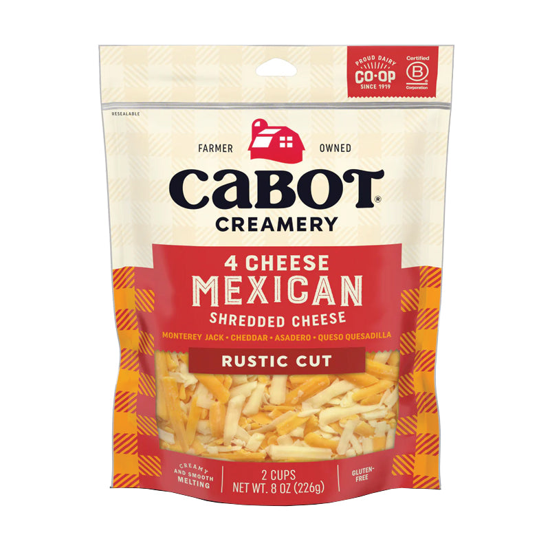 Cabot 4 Cheese Mexican Shred 8 oz
