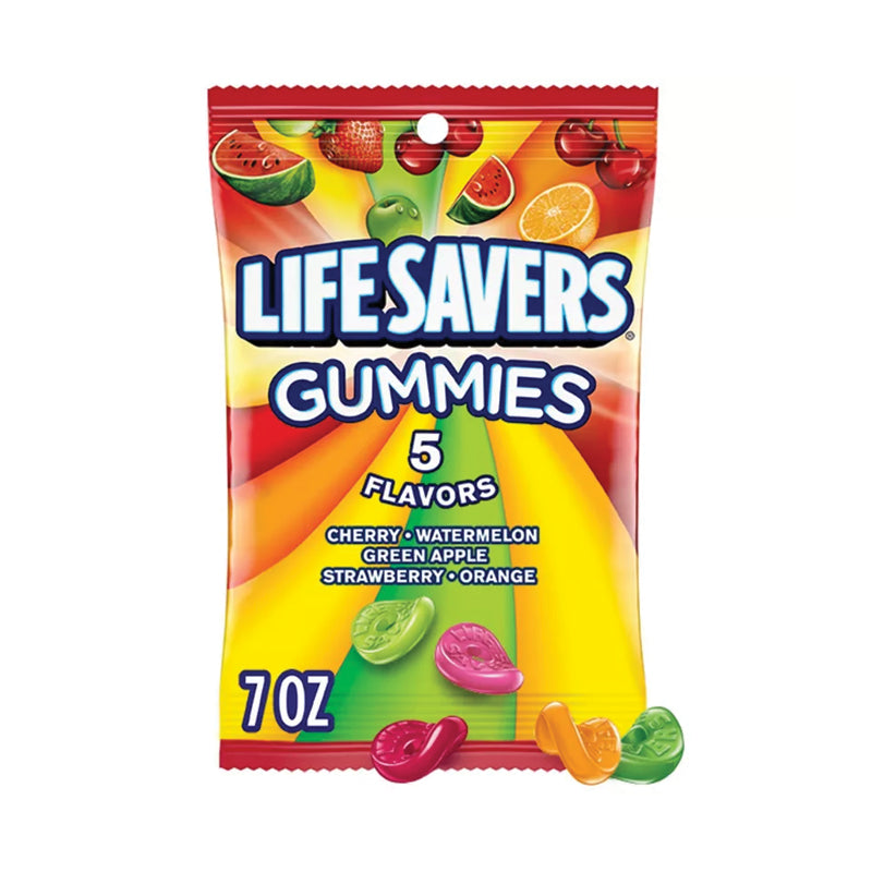 Wrigley Lifesavers Gummies Peg-5 Flavor 7 oz