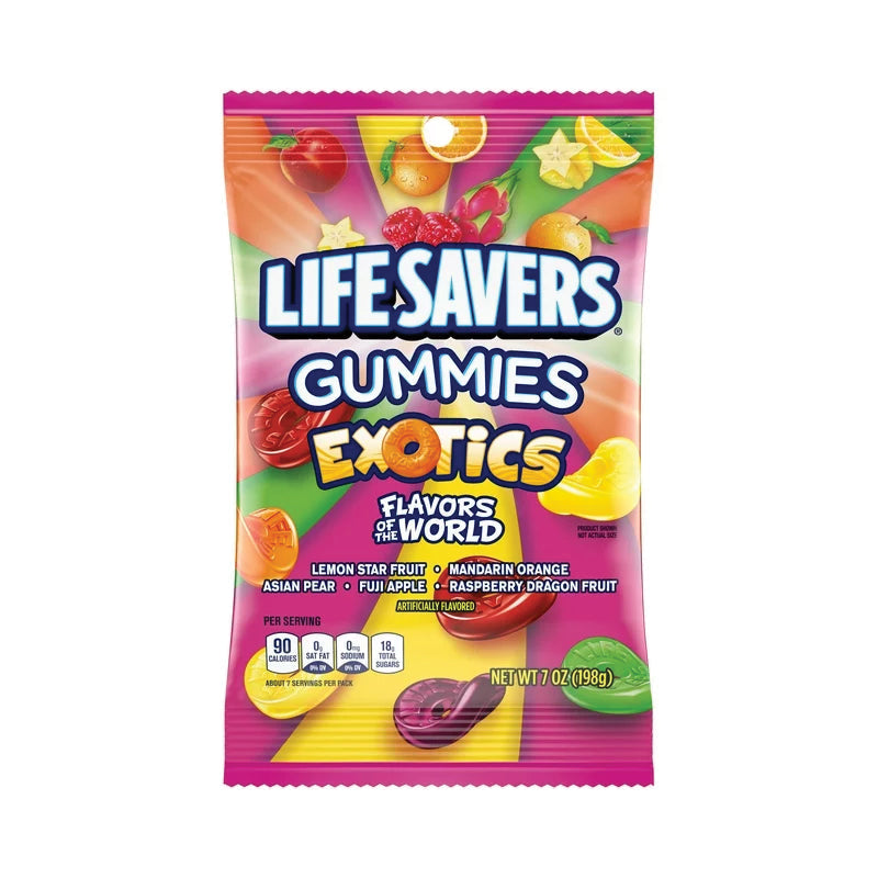 Wrigley Lifesavers Gummies Peg - Exotic 7 oz