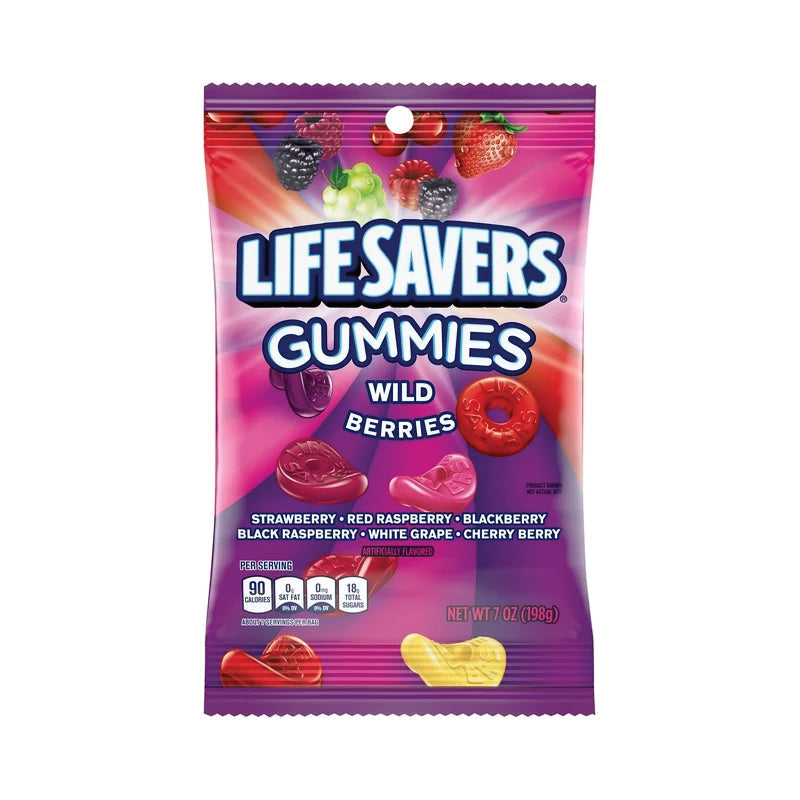 Wrigley Lifesavers Gummies Peg - Wild B 7 oz