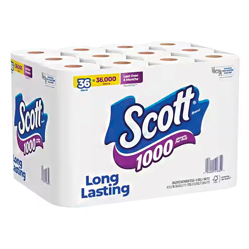 Scott Bath Tissues - 1000 Sheet 1 pk