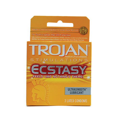 Trojan 3-Pk Ecstasy (Yellow) 6-3 pk
