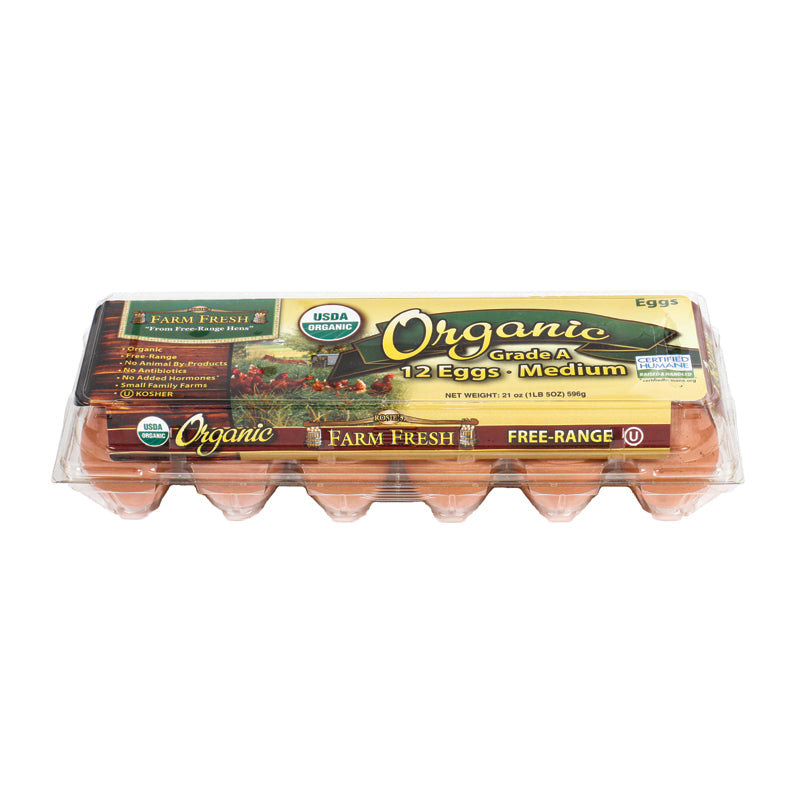 Farm Fresh Organic Med Brown -Plastic 1 dz