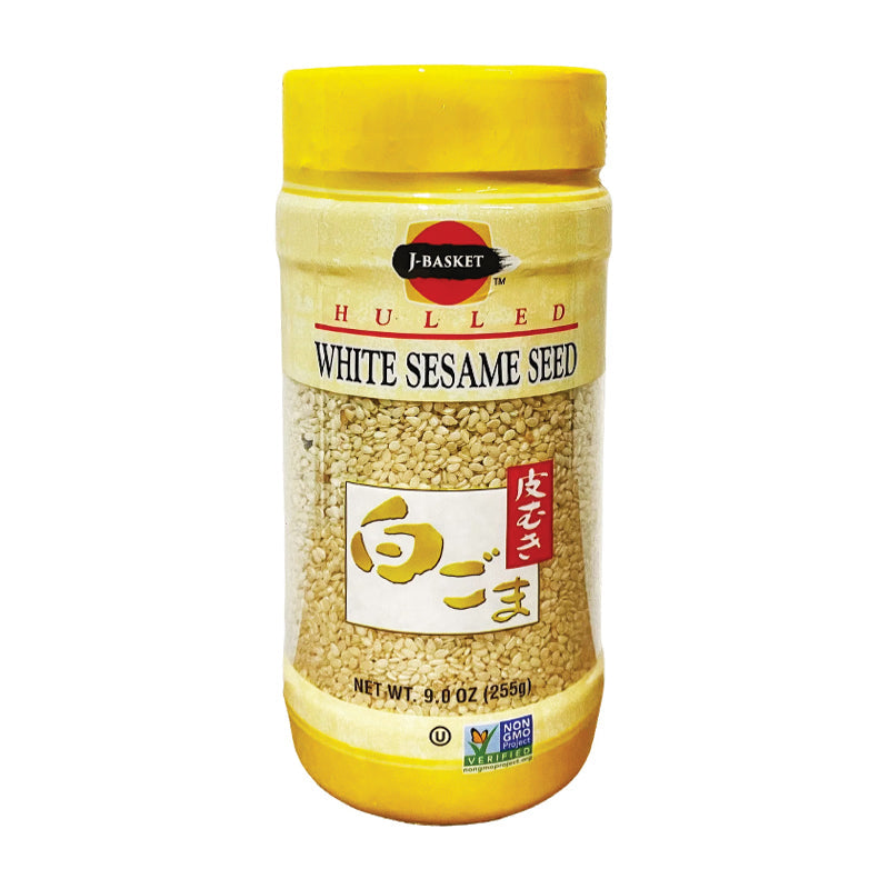 J Basket Hulled White Sesame Seed 9 oz