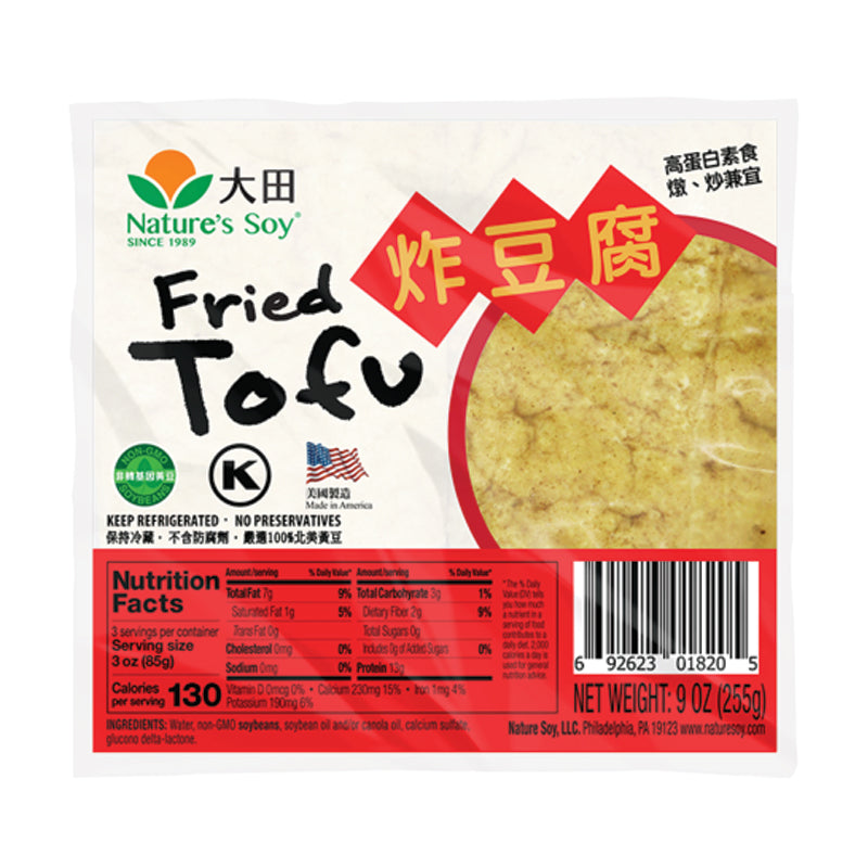 Nature'S Soy Fried Tofu 9 oz