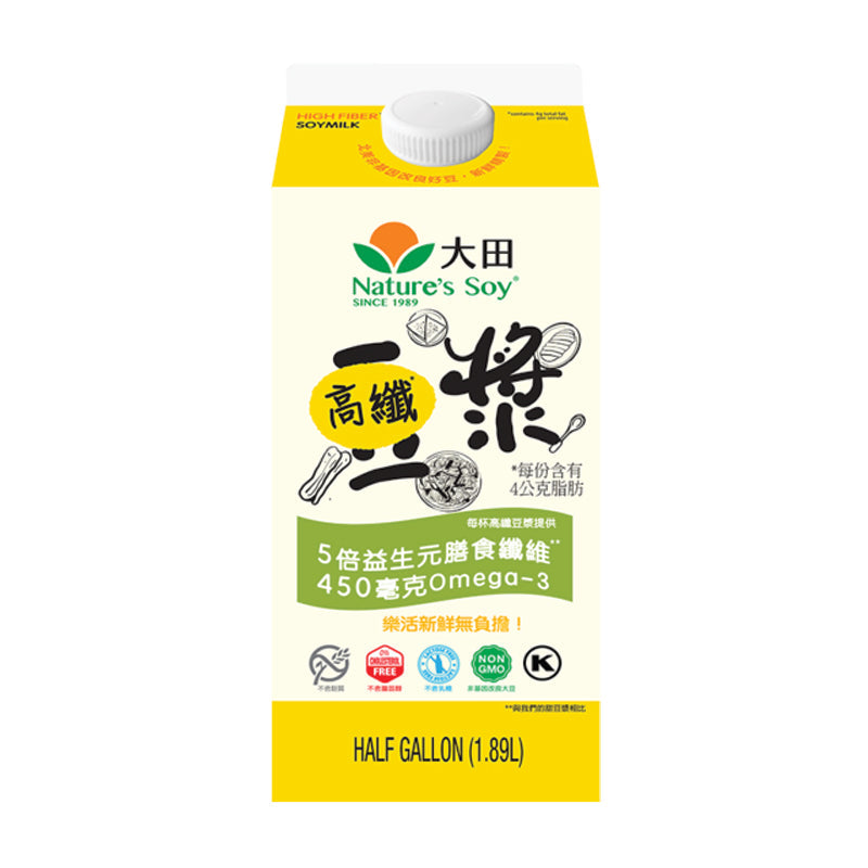 Nature'S Soy Highfiber Soymilk 1.89 l