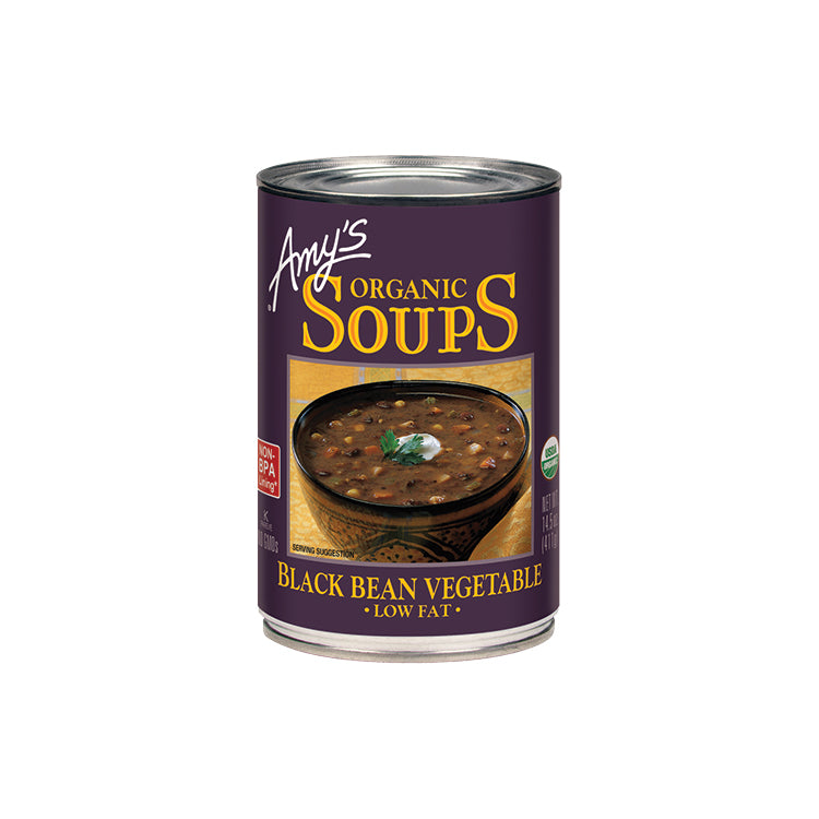 Amys Black Bean Vegi Soup 14 oz