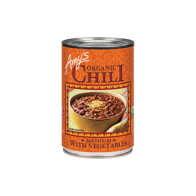 Amys Chilis Medium/Vegetable 14 oz