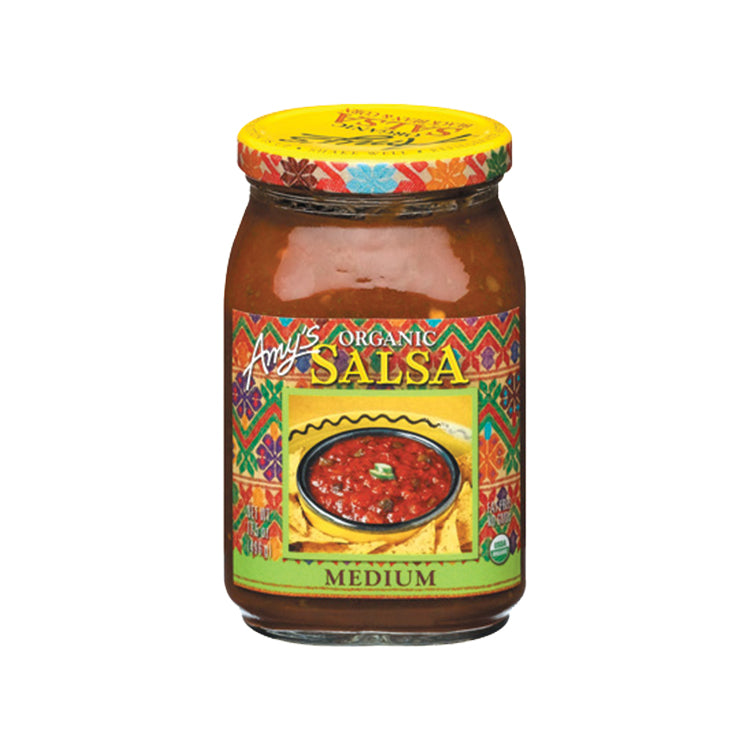 Amys Og Medium Salsa 17.5 oz
