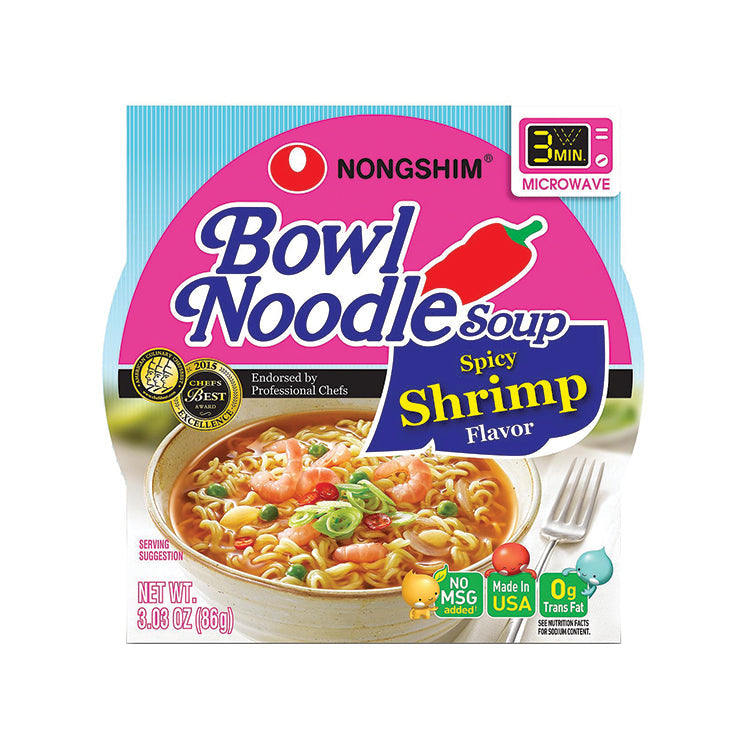 Nong Shim Spicy Shrimp Bowl 3.5 oz