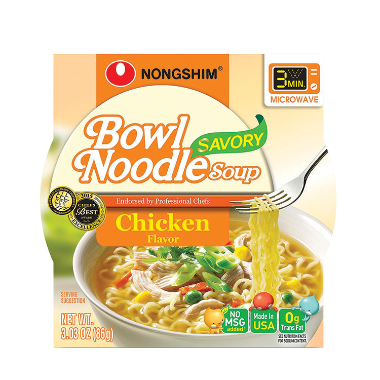 Nong Shim Savory Mild Chicken Bowl 3.3 oz