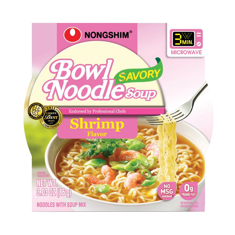 Nong Shim Savory Shrimp Bowl 3.5 oz