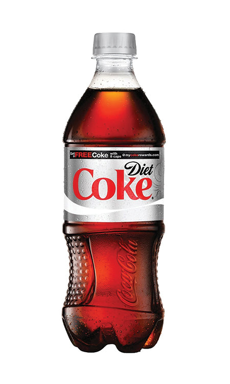 Diet Coca-Cola Coke ®silver 20 oz
