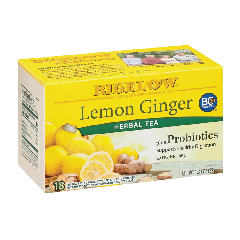 Bigelow Lemon Ginger Plus Prb Box