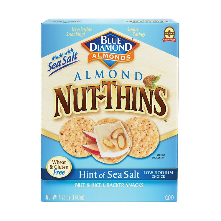 Blue Dia Nut Thin Cracker Ls S.Salt 4.25 oz