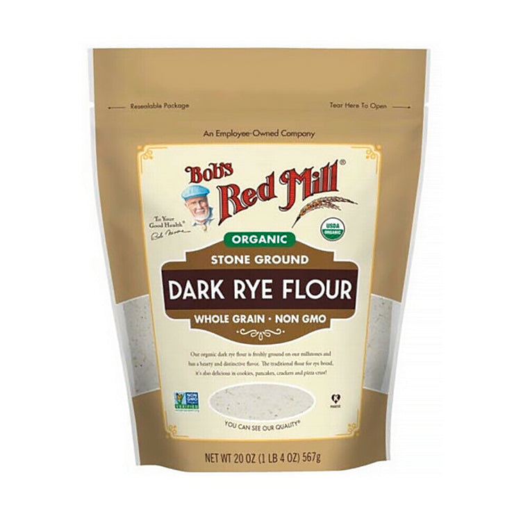 Organic Rye Flour Dark 20 oz