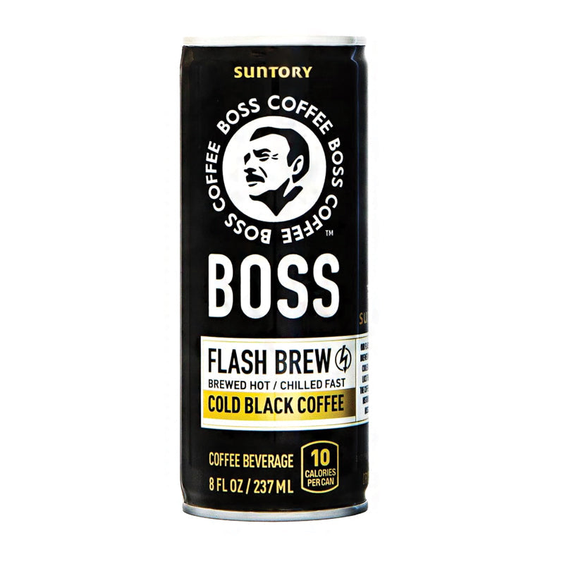 Boss Cold Black Coffee Can 8 oz