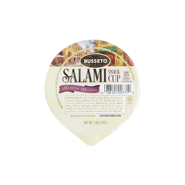 Busseto Nugget Bite Size Salami Cup 4 pk