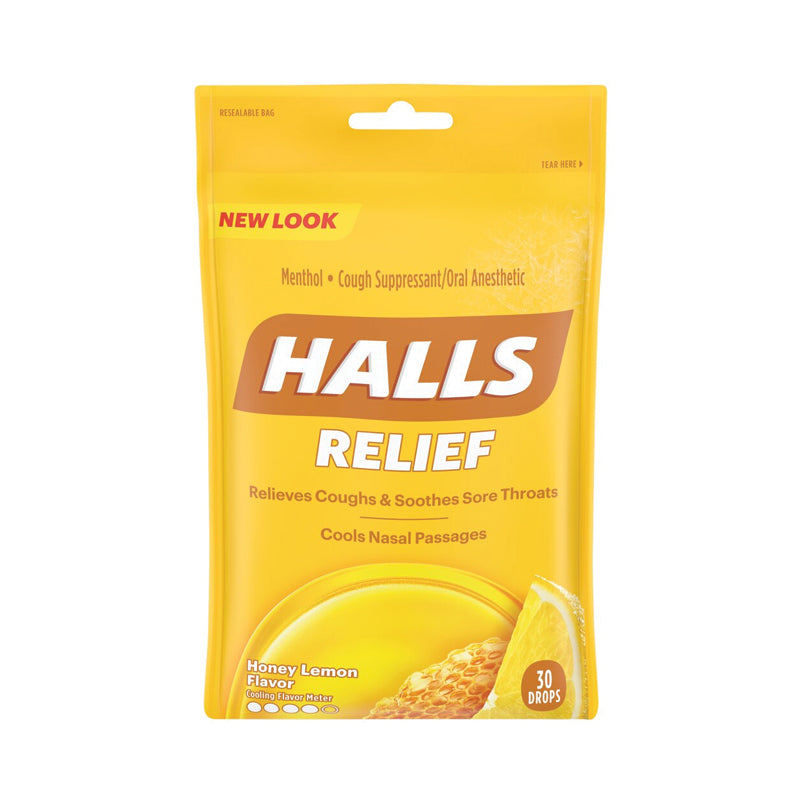 Halls Bags Honey Lemon 30 pc