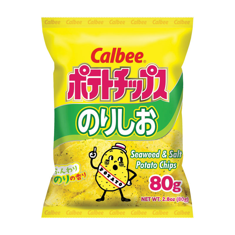 Calbee Potato Chips - Salt & Seaweed 2.8 oz