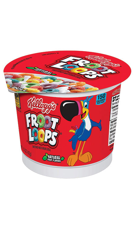Kellogue Cup Cereal Froot Loops 1.5 oz