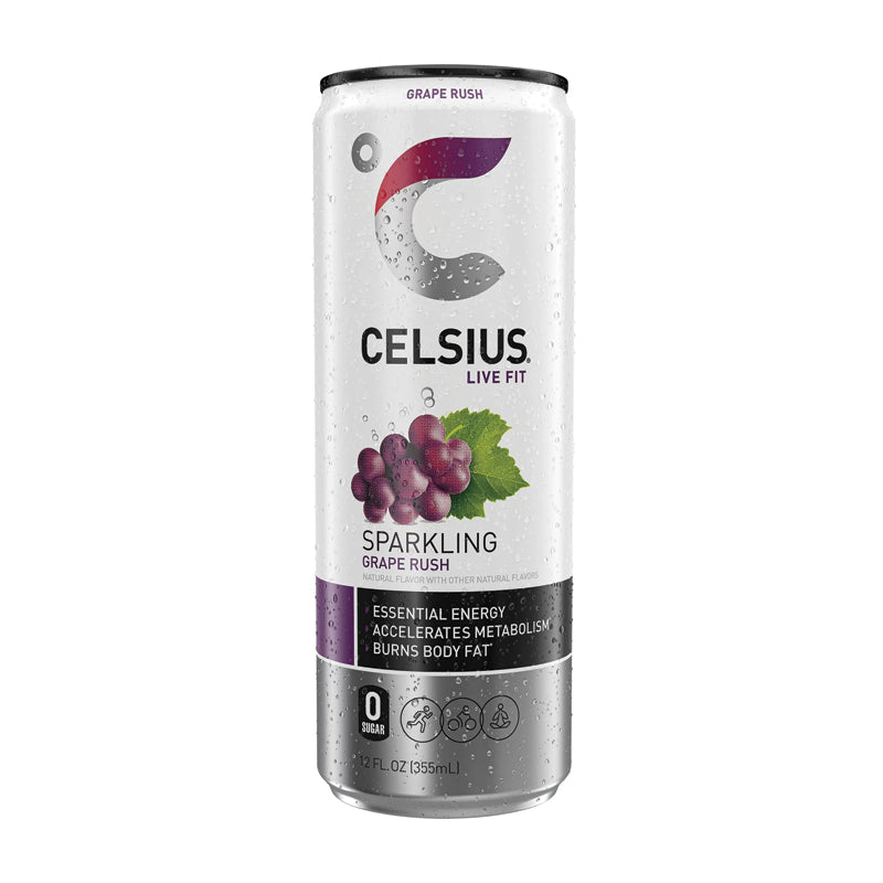 Celsius Sparkling - Grape Rush 12 oz
