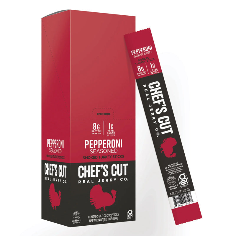 Chef Cut Real Snack Sticks - Pepperoni 1 oz
