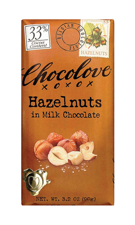 Chocolove Hazlenut In Milk Chocolate 3.2 oz