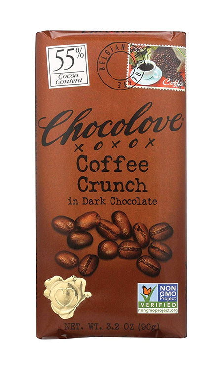 Chocolove Coffee Crunch In Dark 3.2 oz