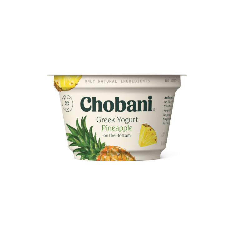 Chobani Fob- Pineapple 2% 5.3 oz