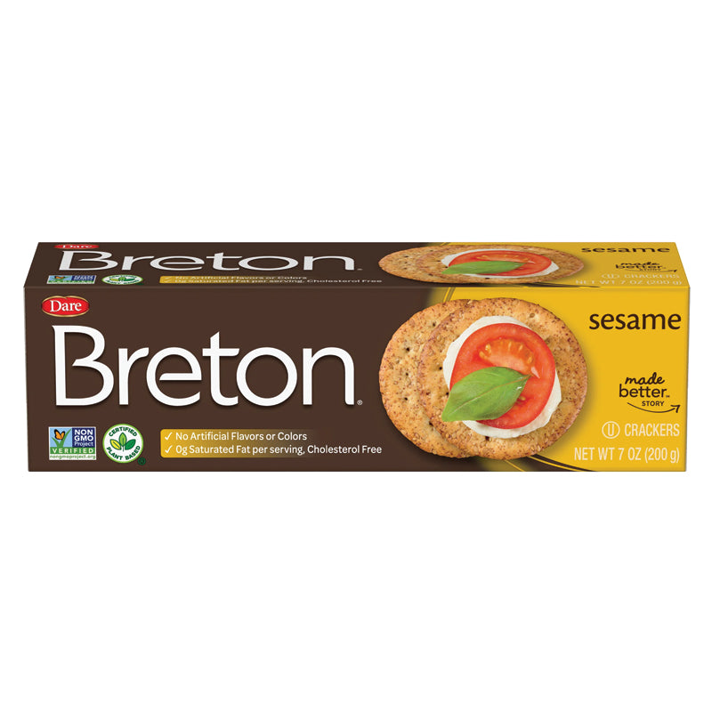 Dare Breton Crackers Sesame 7 oz