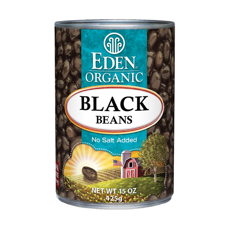 Eden Black Beans No Salt 15 oz