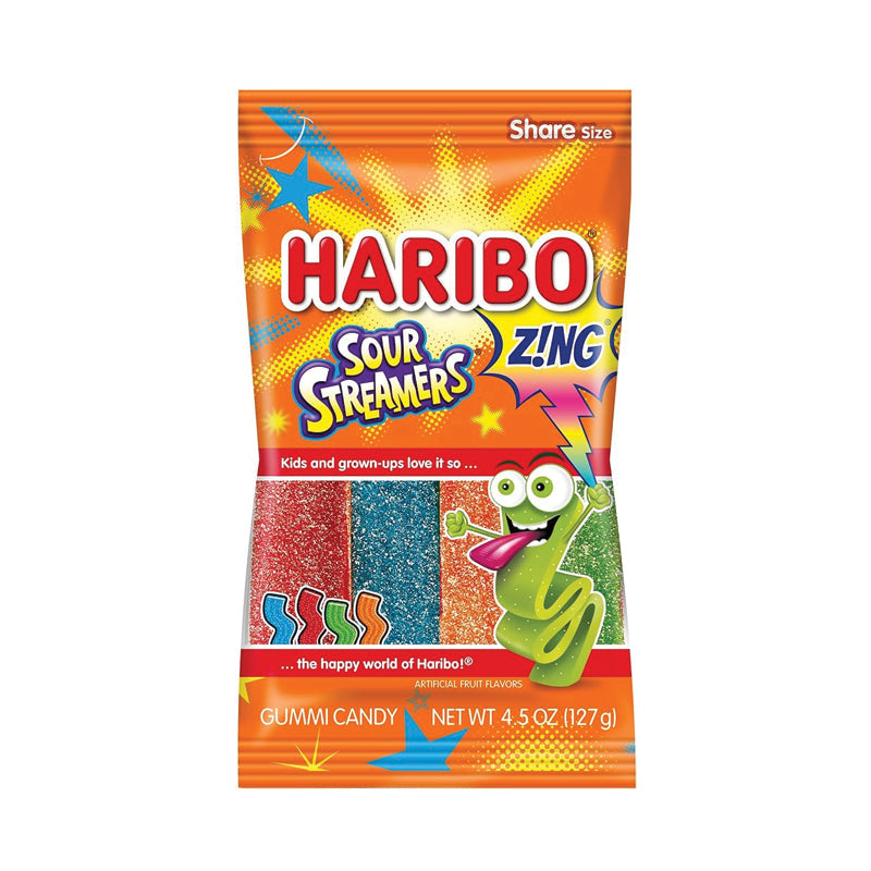 Haribo Zing Sour Stremers 4.5 oz