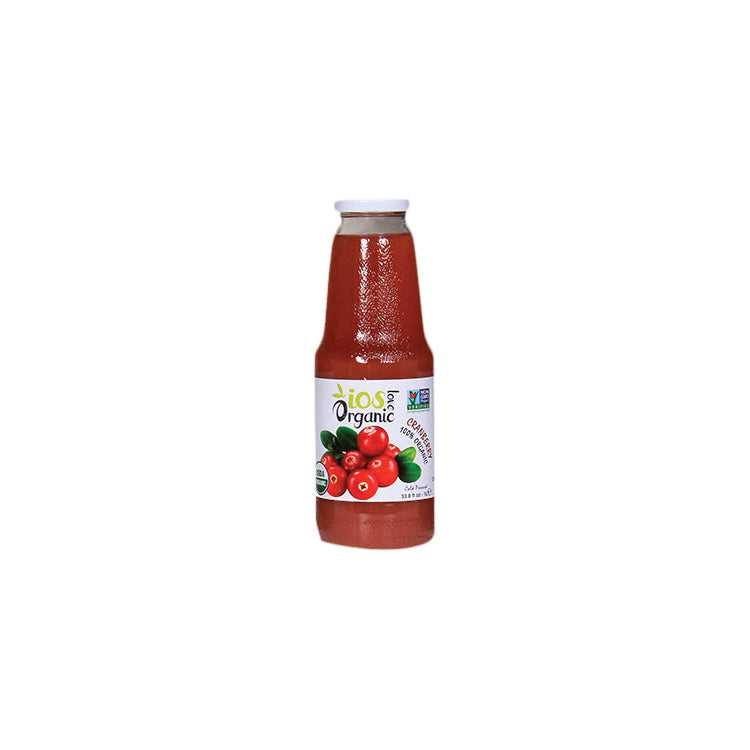 Ios Organic Cranberry Juice 33.8 oz