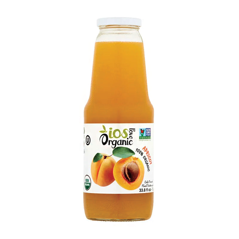 Ios Organic Apricot Juice 33.8 oz