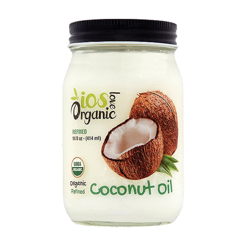 Ios Organic Refined Coconut Oil 14 oz