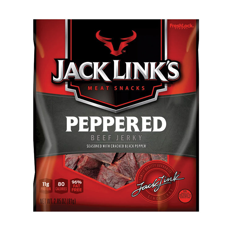 Jack Link Beef Jerky Peppered (L) 2.85 oz