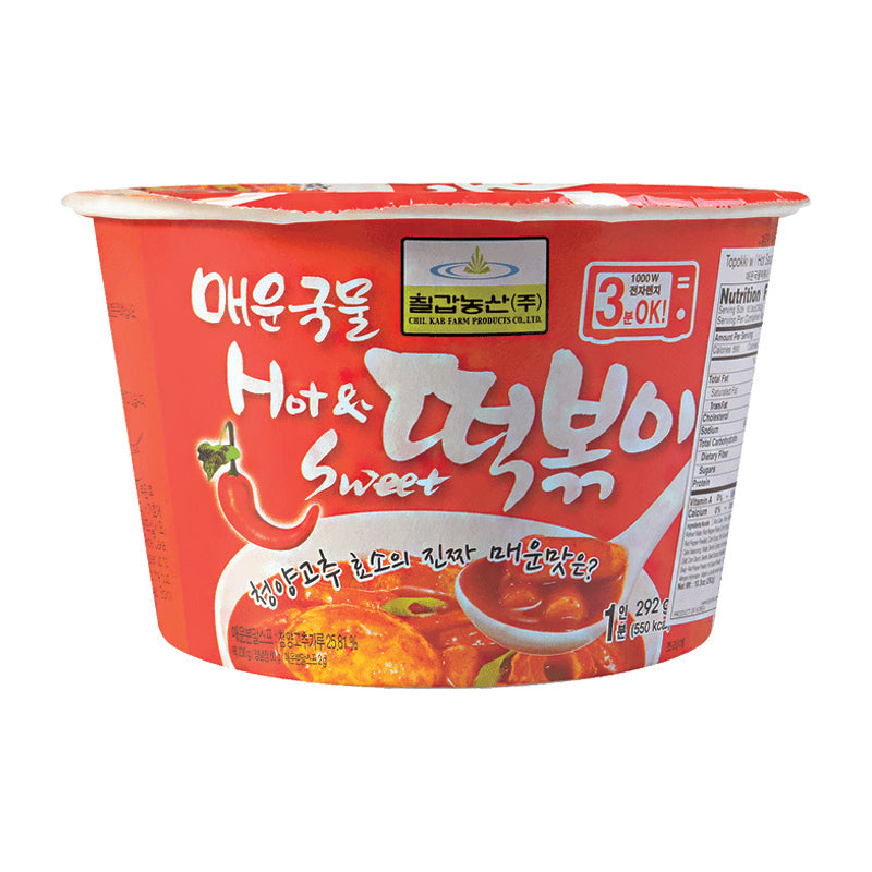 Chilkab Topokki W/ Hot Sauce-Cup 292 g