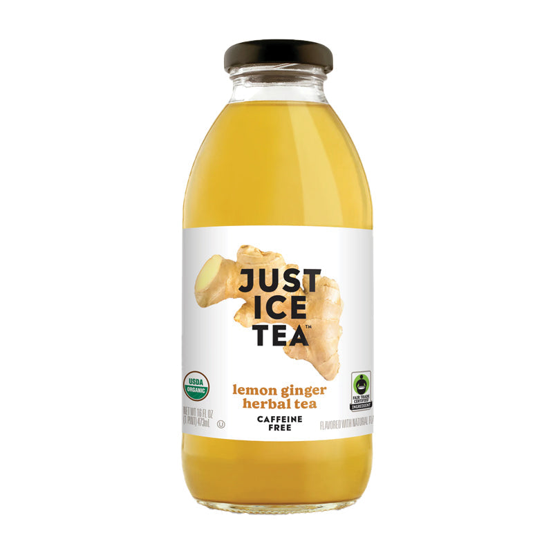 Just Ice Tea Lemon Ginger Herbal Tea 16 oz