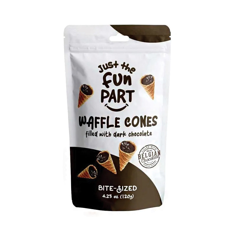 Just The Fun Part Waffle Cones - Dark 4.23 oz