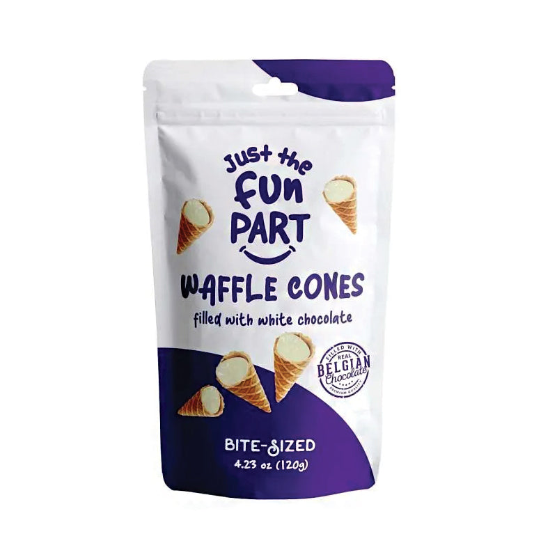 Just The Fun Part Waffle Cones - White 4.23 oz