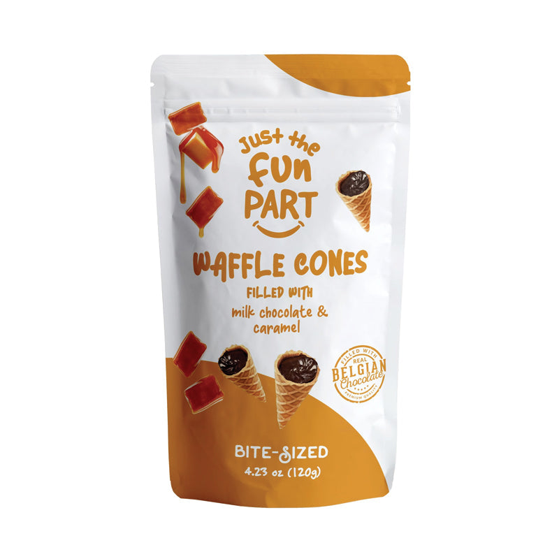 Just The Fun Part Waffle Cones - Cramel 4.23 oz