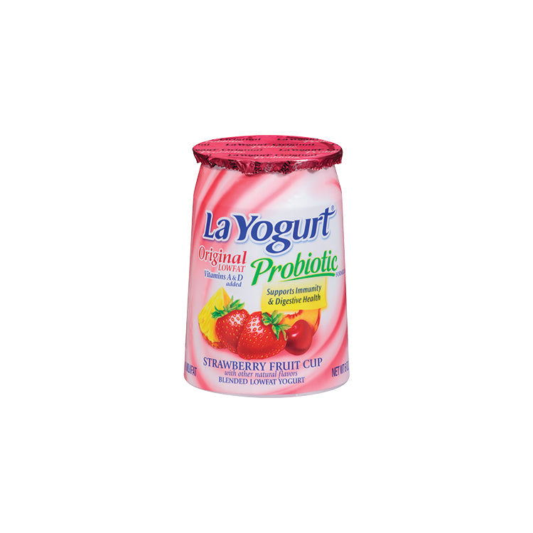 La Yogurt (Original) Straw Fruit 6 oz