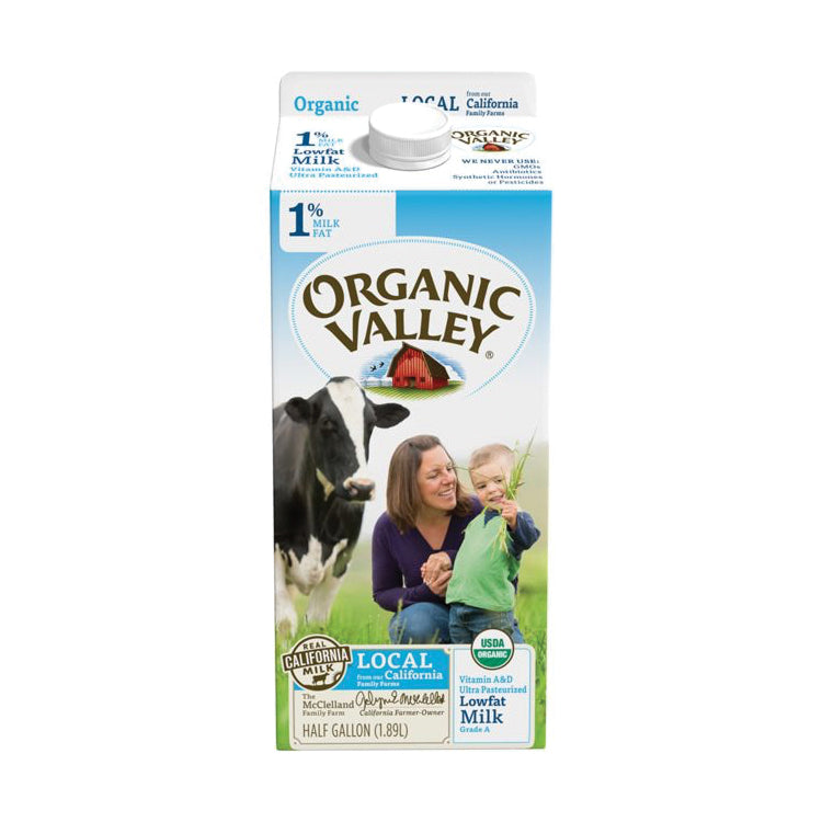 Organic Valley Low Fat 1% 64 oz