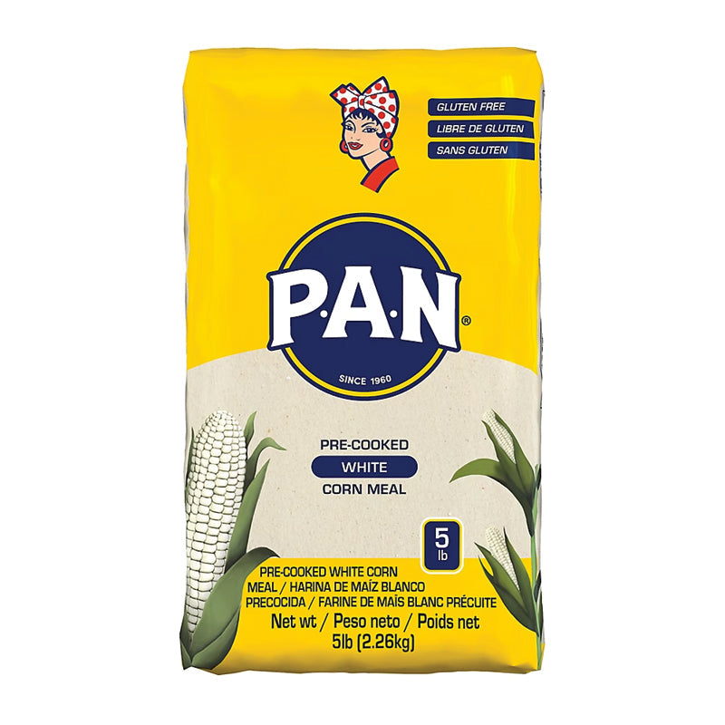 P.A.N Pre-Cooked White Corn Meal 5 lb
