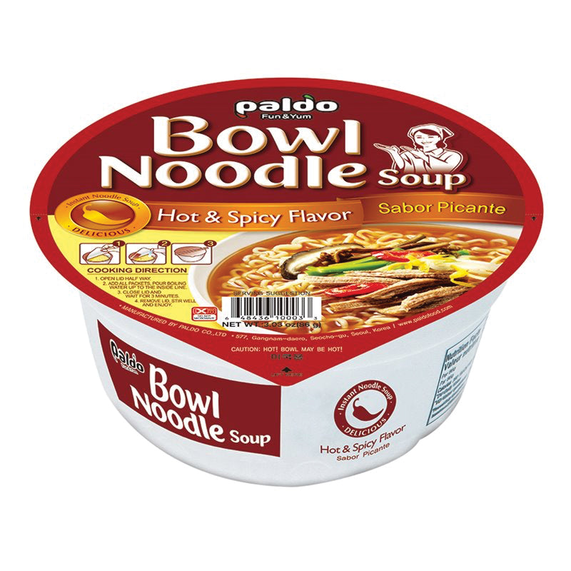 Paldo Bowl Soup Hot & Spicy 3.03 oz