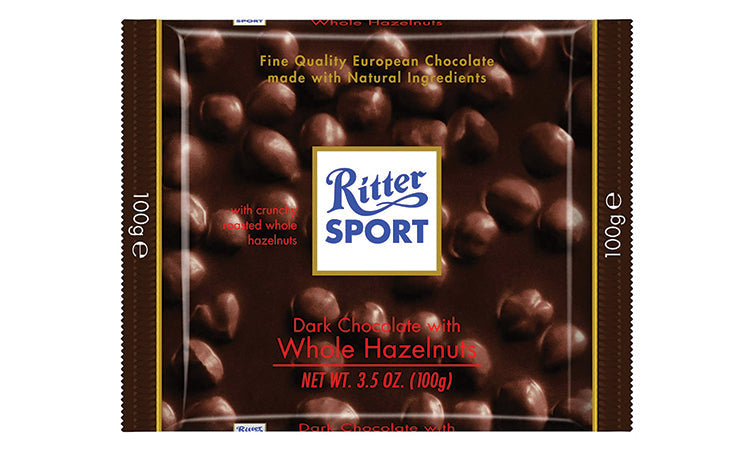 Ritter Sport Dark Whole Hazel 3.5 oz