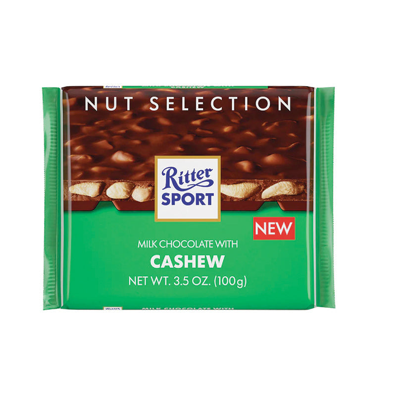 Ritter Sport Milk W/Cashew 3.5 oz