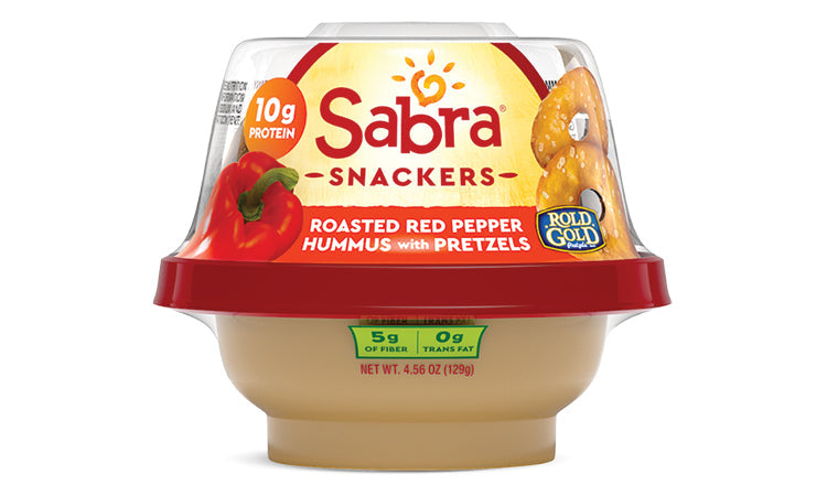 Sabra Roasted Red Pepper W/Pretzels 4.5 oz